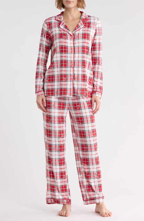 For Mom Candy Cane Plaid Two-Piece Pajamas