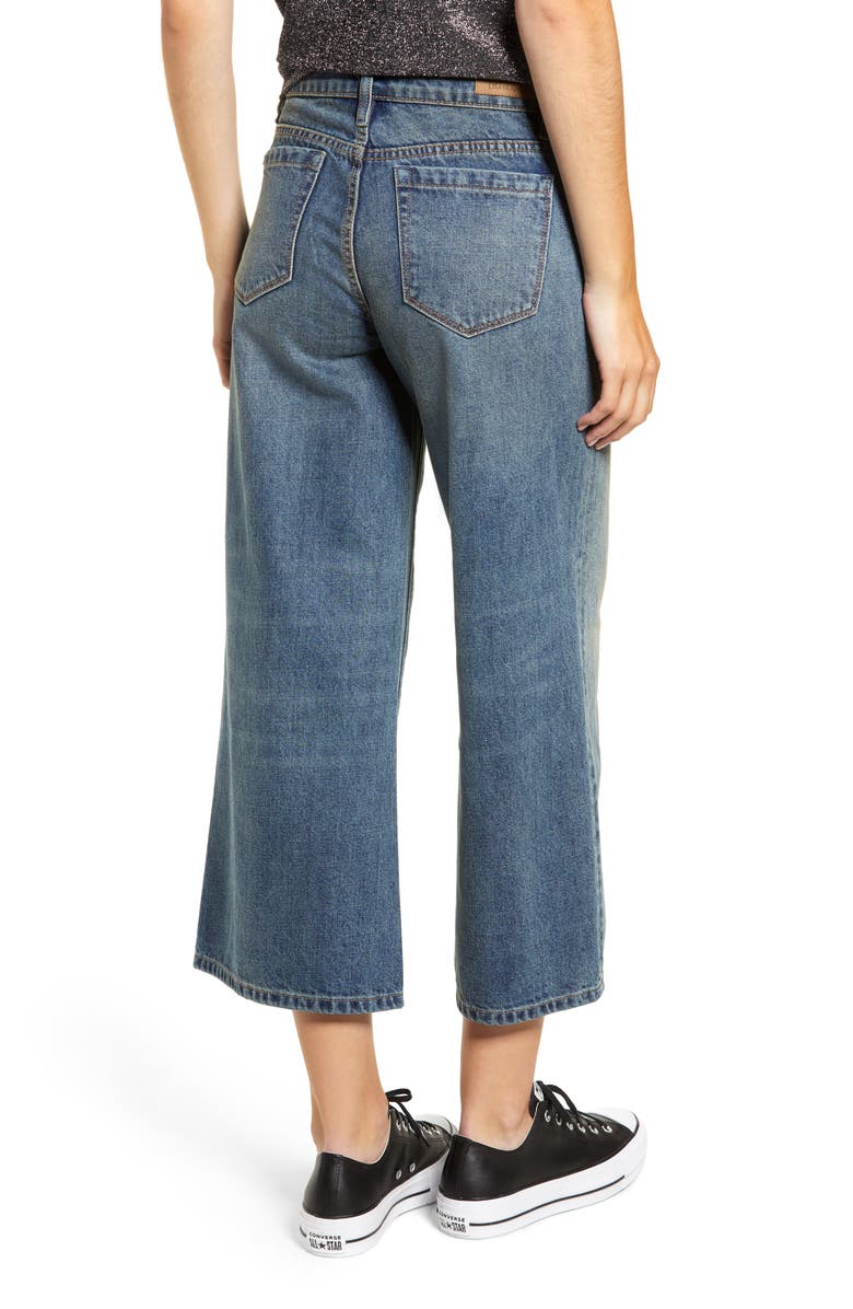 BLANKNYC Wide Leg Crop Jeans, Alternate, color, 