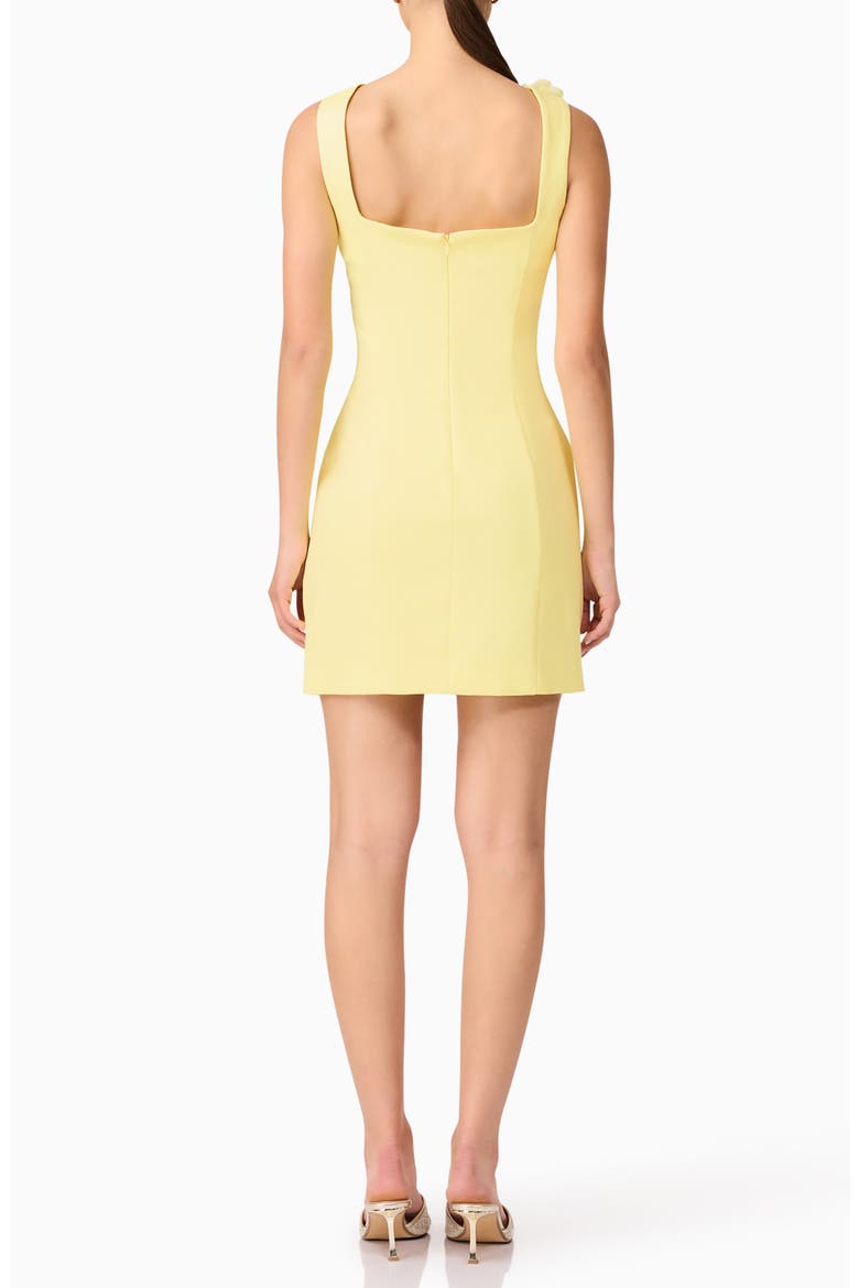 Trompe Floral Sleeveless Minidress, Alternate, color, YELLOW