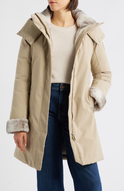 Samantah Faux Fur Lined Water Resistant Hooded Parka