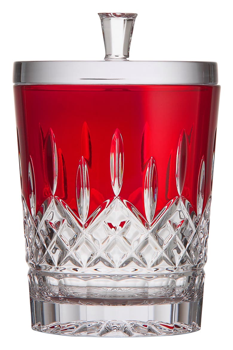 Lismore Red Crystal Biscuit Barrel, Main, color, RED