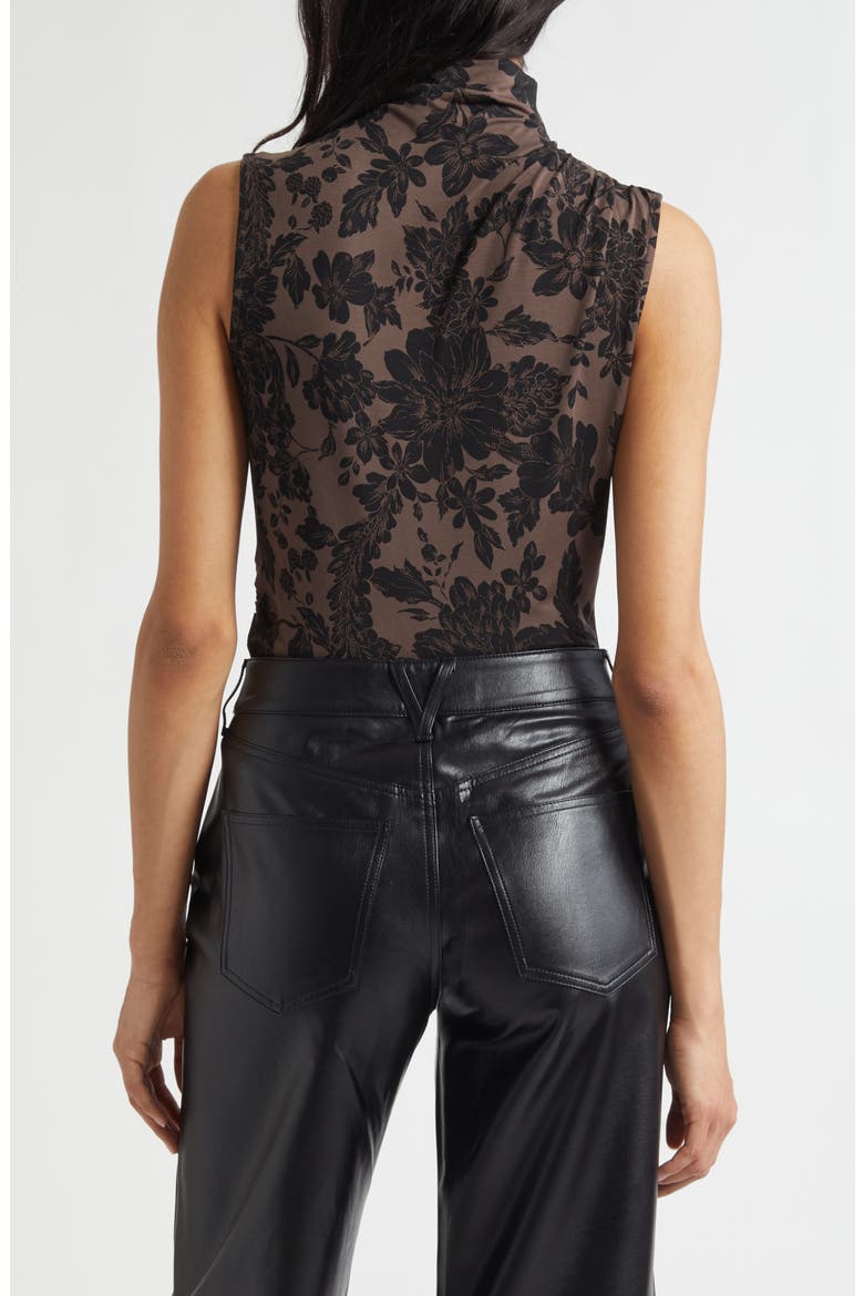 Mylie Sleeveless Turtleneck Top, Alternate, color, DARK LICHEN BLACK