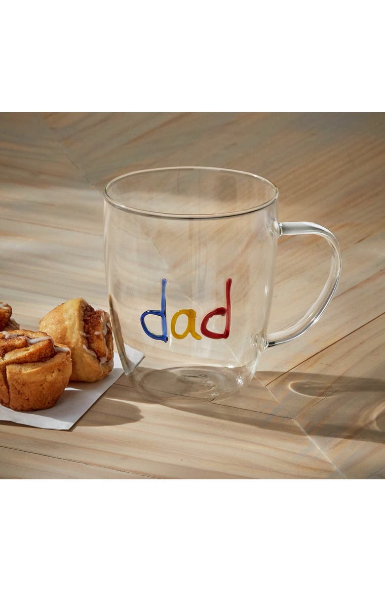 tag Everyday Dad Borosilicate Glass Mug Multi 20 oz 5.31 x 3.66 x 4.33 in, Alternate, color, Multicolored