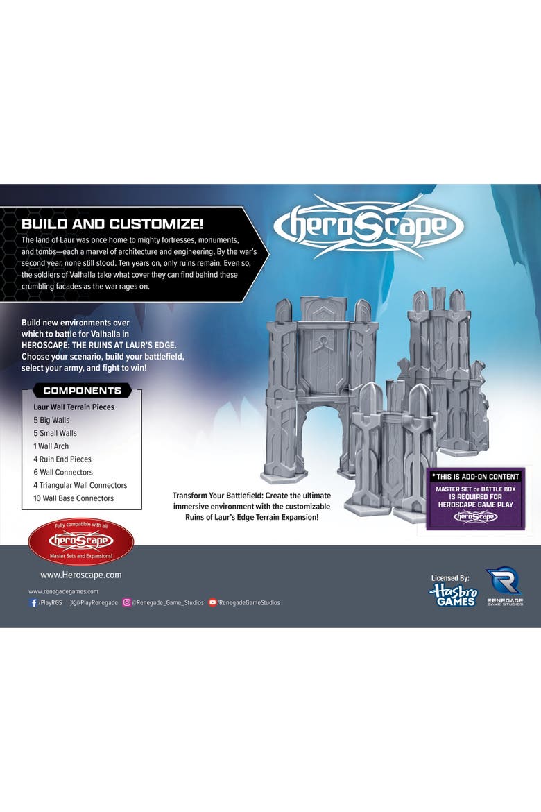 Heroscape The Ruins at Laur's Edge Terrain Expansion, Alternate, color, Multicolored