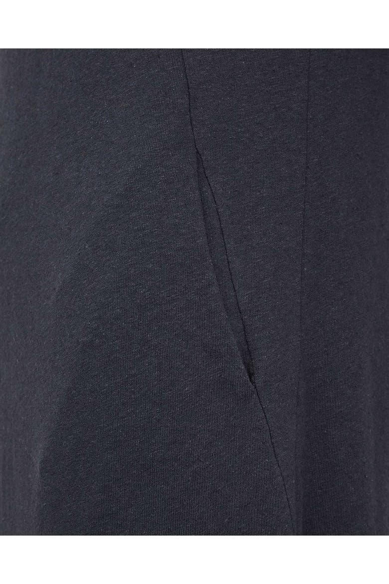 Linen Cotton Blend Button Back Dress, Alternate, color, Navy