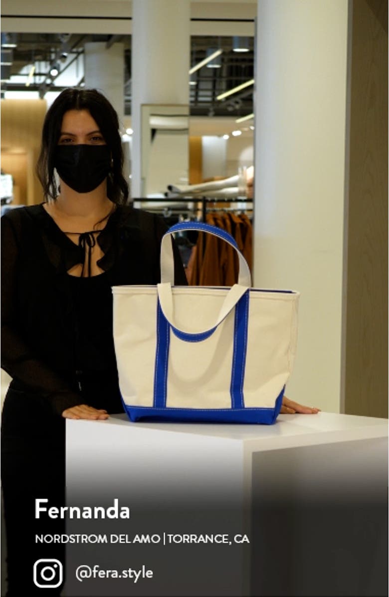 Boat & Tote Zip Top Cotton Canvas Bag, sales video thumbnail