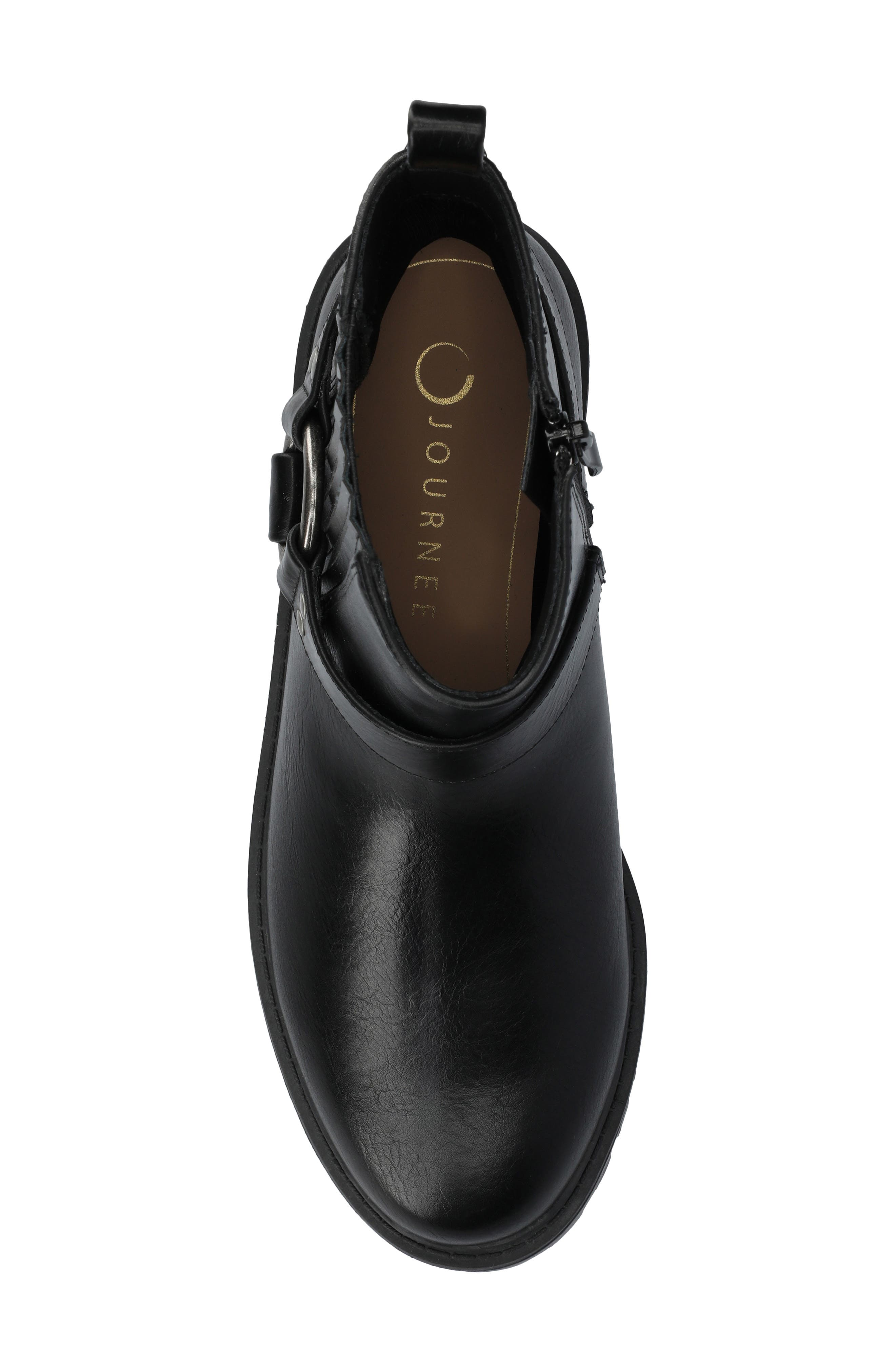 Journee Collection Kalistah Lug Sole Boot, Alternate, color, Black