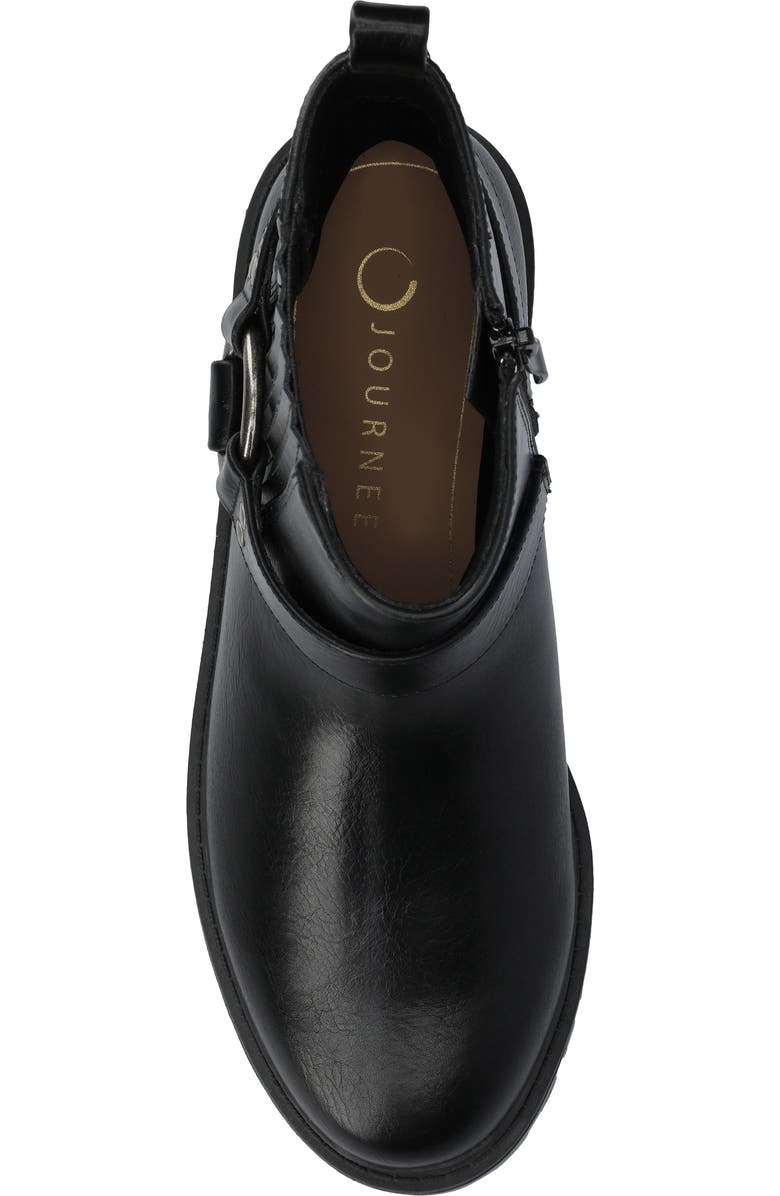 Journee Collection Kalistah Lug Sole Boot, Alternate, color, Black