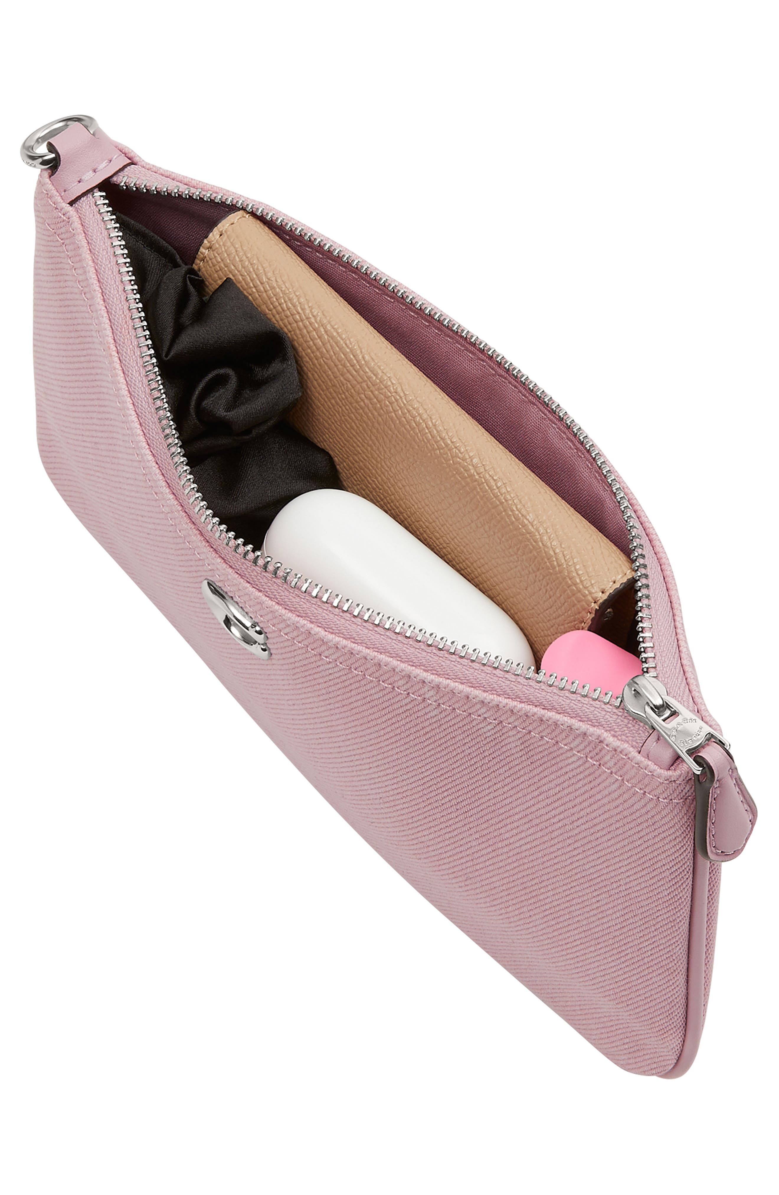 Small Essential Denim Wristlet, Alternate, color, BALLERINA