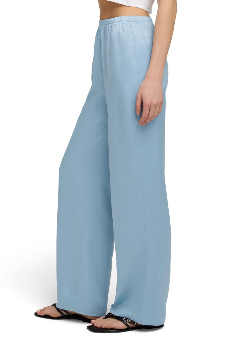 Favorite Daughter The Everything Satin Wide Leg Pants, Alternate, color, Sea Blue