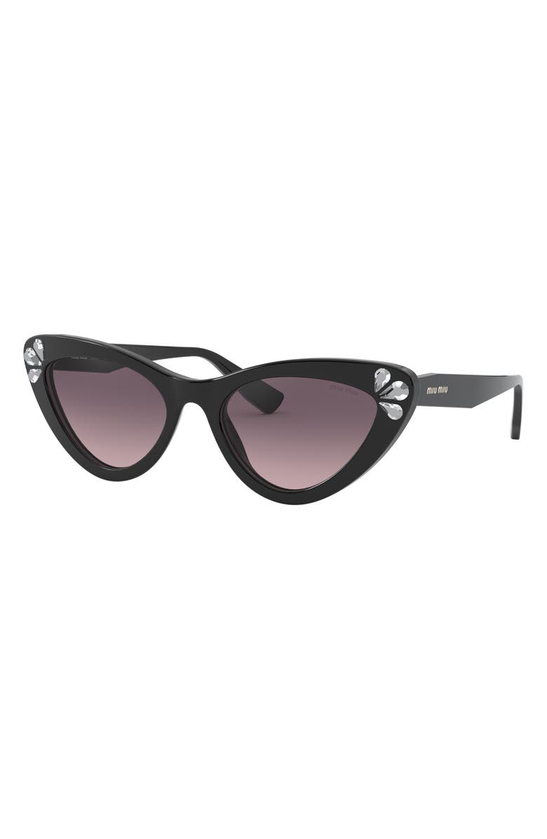 Miu Miu 55mm Butterfly Cat Eye Sunglasses, Alternate, color,