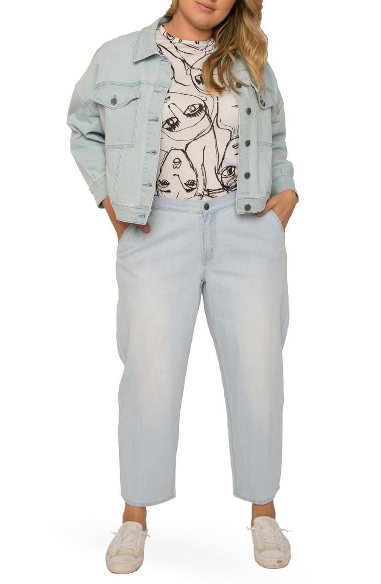 Standards & Practices Harlow High Waist Tapered Crop Jeans, Alternate, color, Vintage