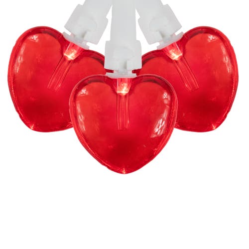 Northlight 20-count Red Led Mini Hearts Valentine's Day Lights In Red