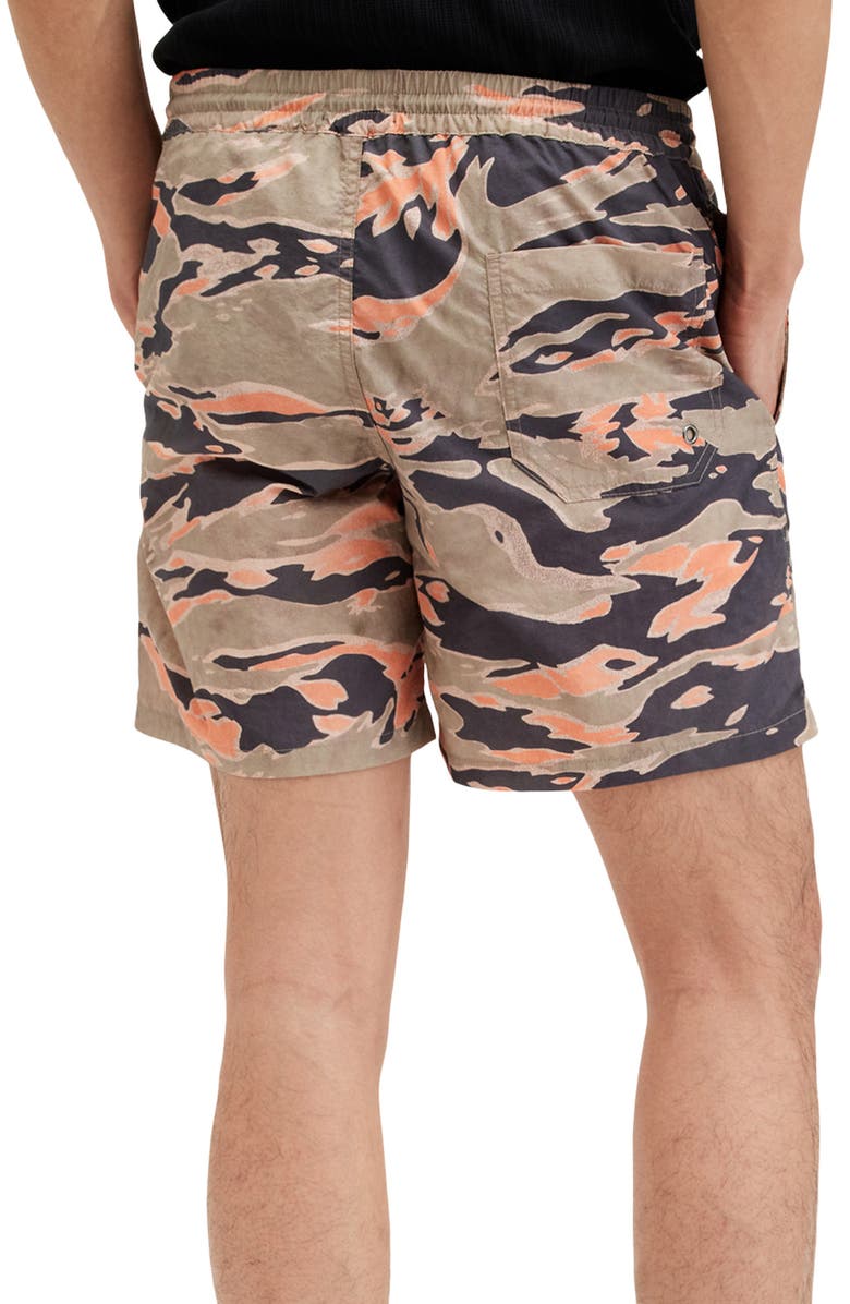 AllSaints Solar Camo Swim Trunks, Alternate, color,