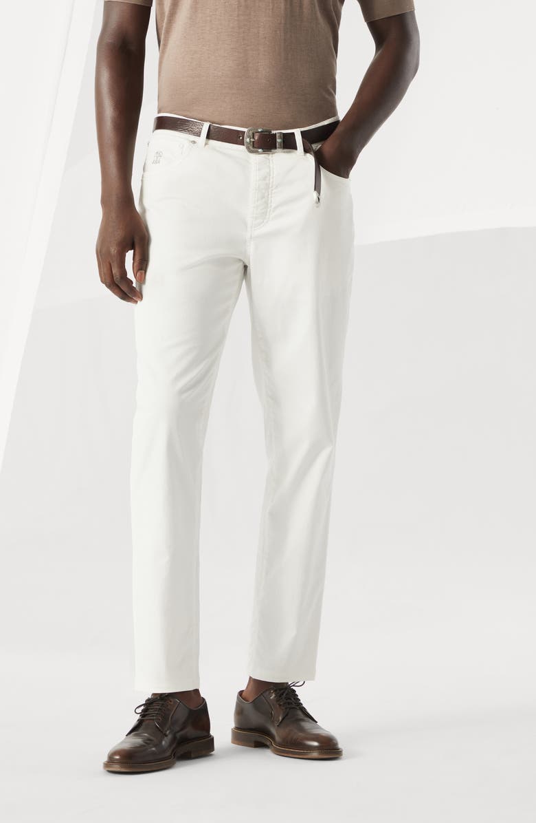 Brunello Cucinelli Gabardine garment dyed trousers, Alternate, color,