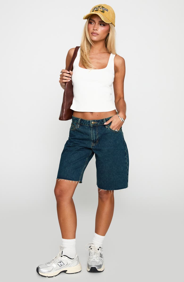 Princess Polly Cult Classic Denim Shorts, Alternate, color, Vintage Wash