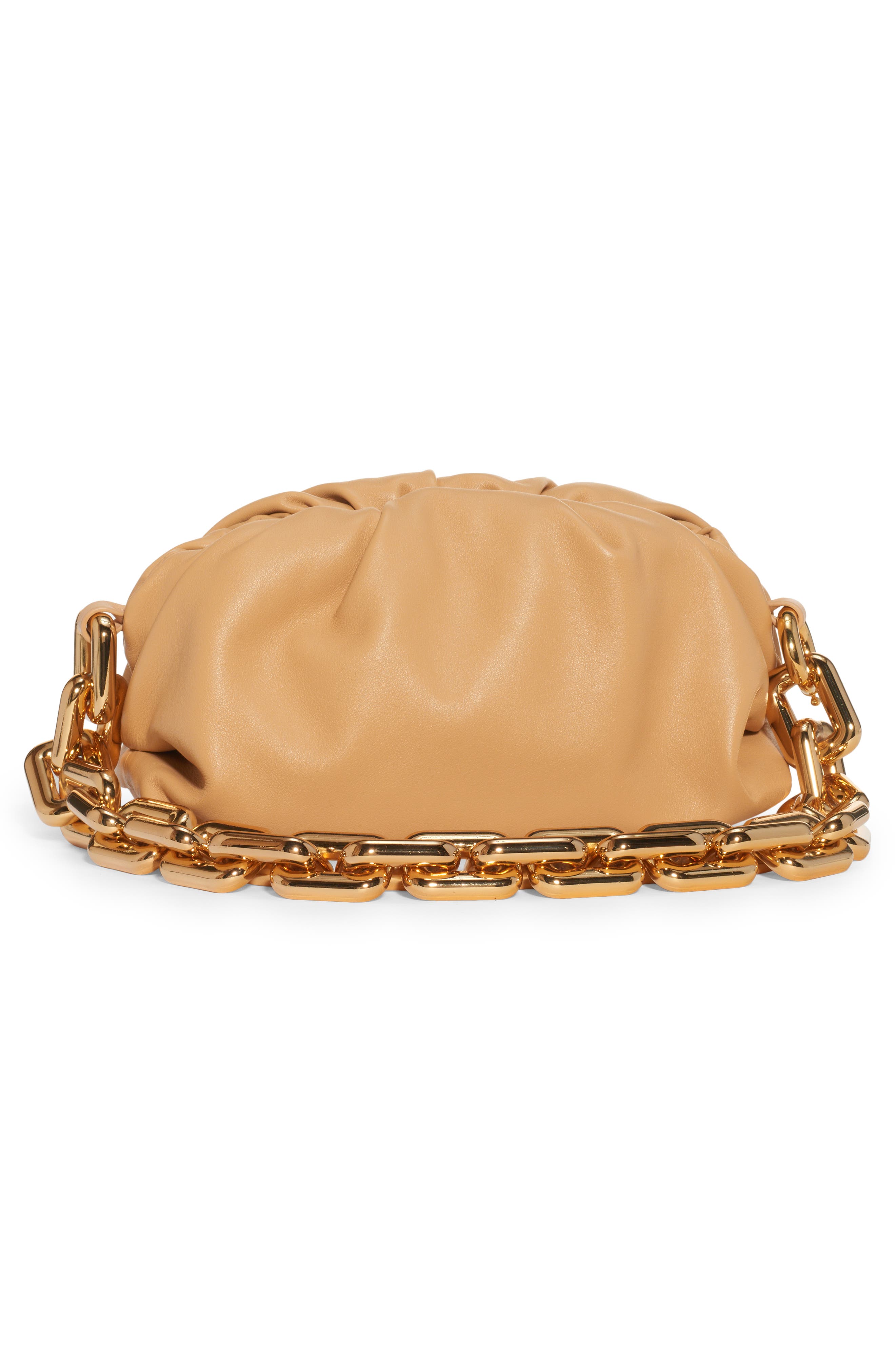 Teen Chain Pouch Leather Shoulder Bag, Alternate, color, ALMOND GOLD