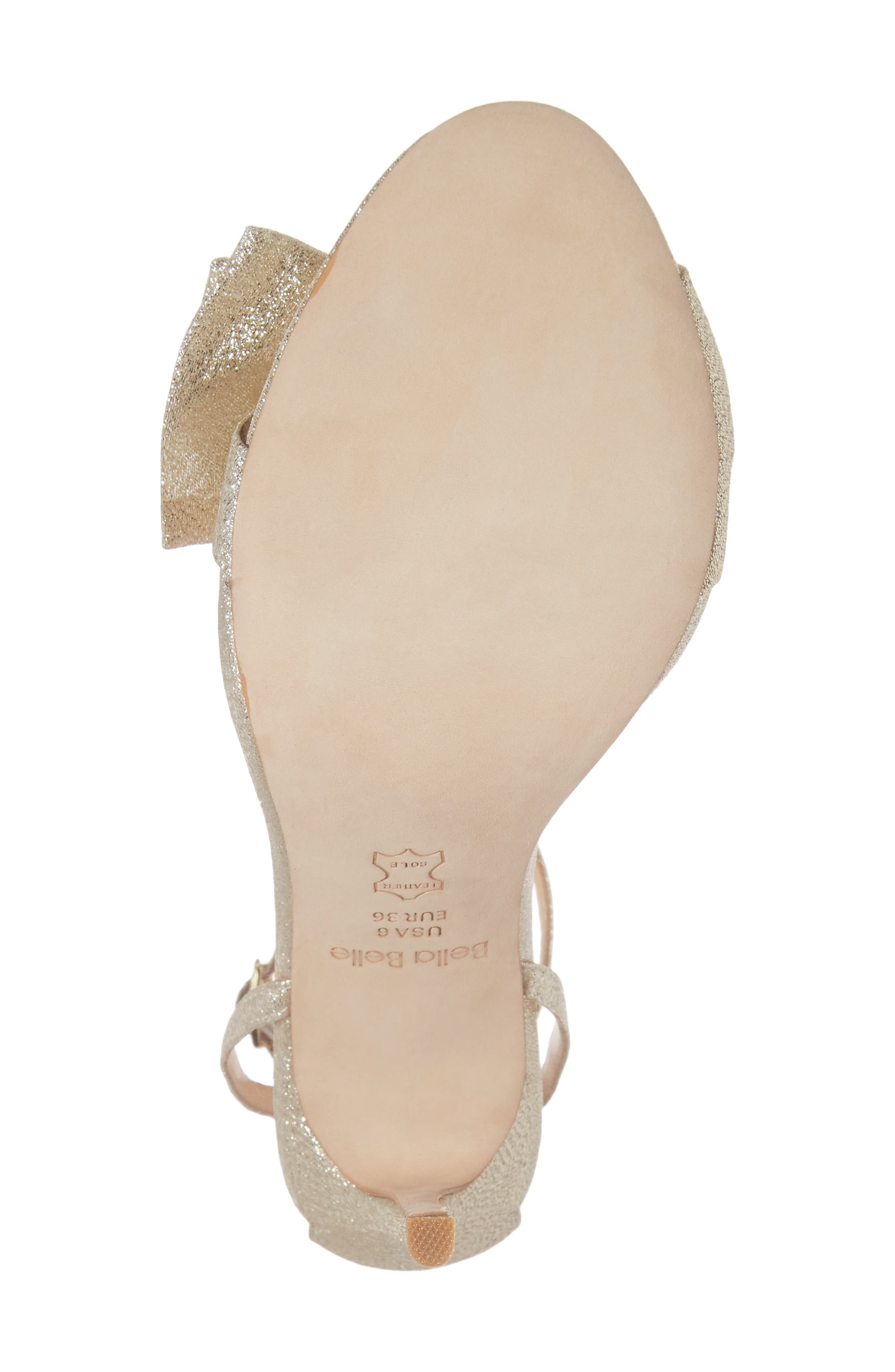 Bella Belle Aubrey Bow Ankle Strap Sandal, Alternate, color, 