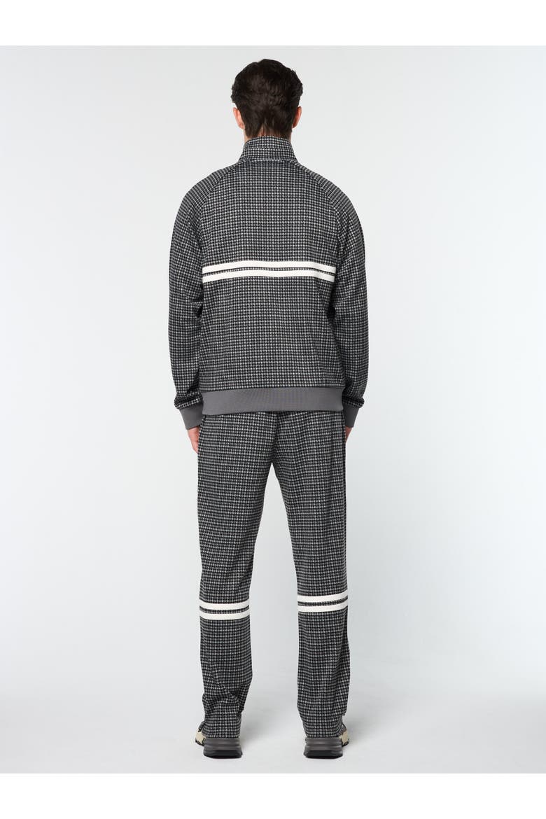 Dallas Houndstooth Track Jacket, Alternate, color, BLACK BEAUTY