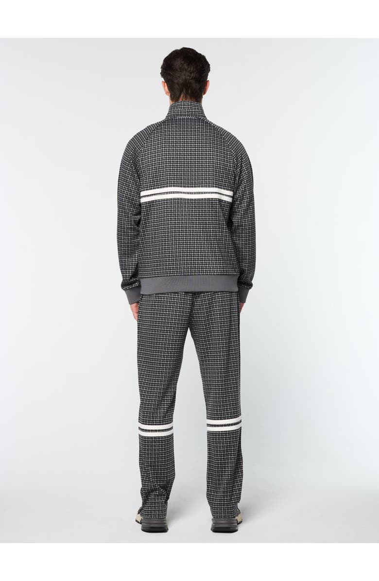 Sergio Tacchini Dallas Houndstooth Track Jacket, Alternate, color, Black Beauty