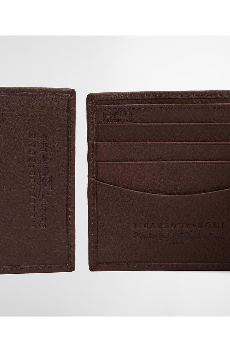 Barbour Padbury Leather Gift Set, Alternate, color, Brown