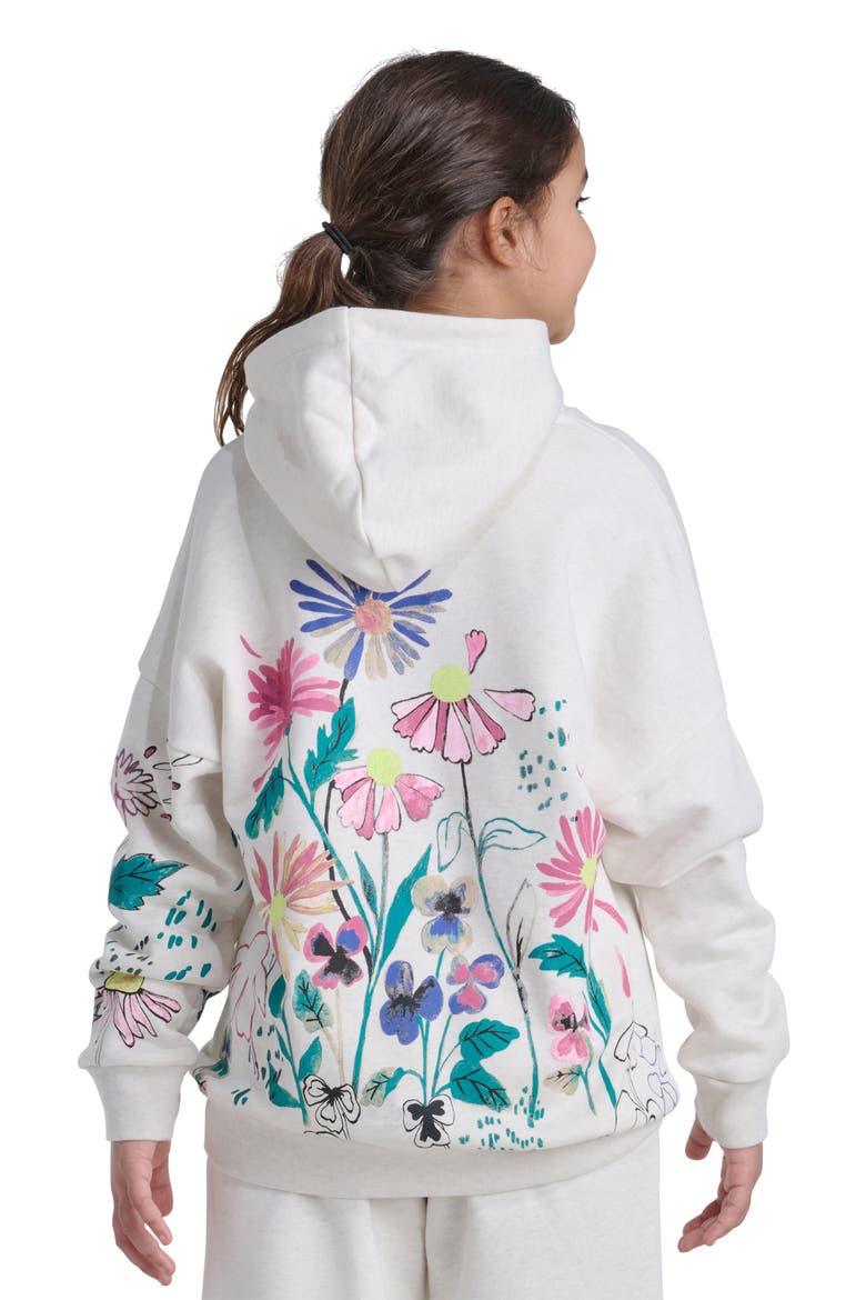 Kids' Graphic Hoodie, Alternate, color, TAN HEATHER