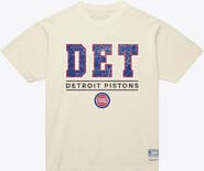 Mitchell & Ness Men's Mitchell & Ness Cream Detroit Pistons Abbrev. Arch T-Shirt