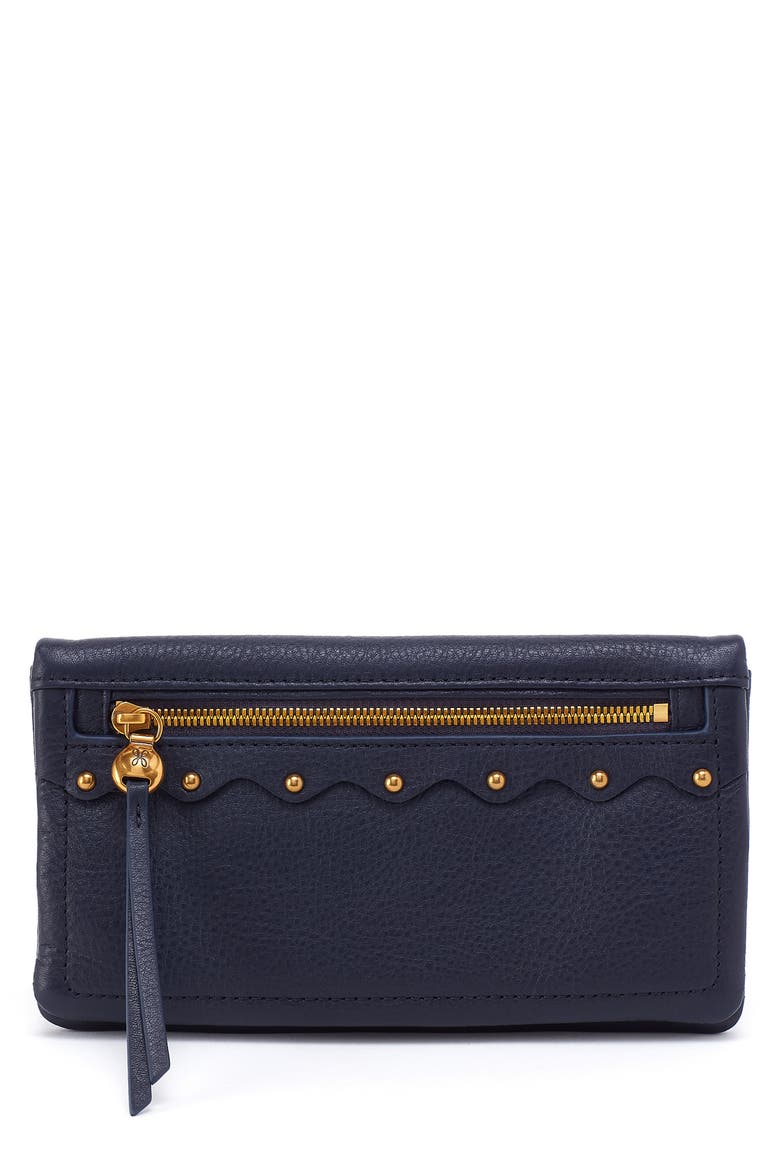 Lumen Leather Continental Wallet, Main, color, INK NAVY
