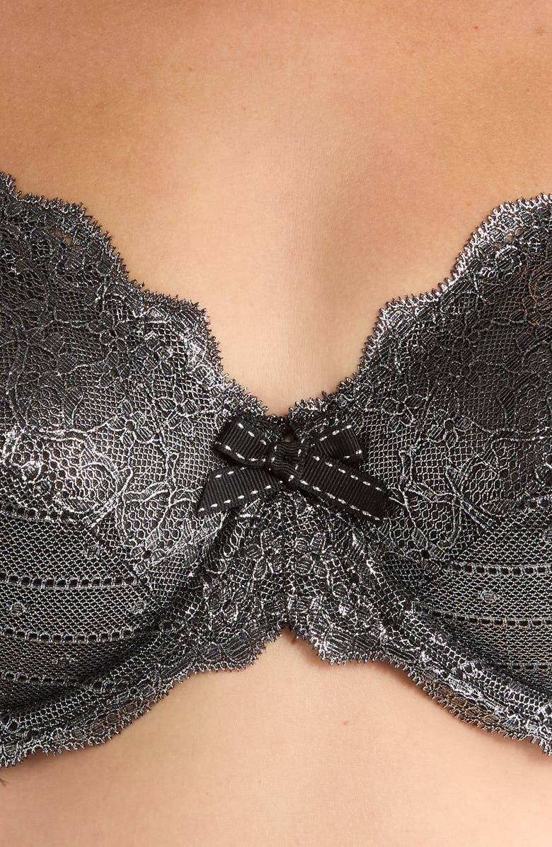 Chantelle Lingerie Rive Gauche Full Coverage Underwire Bra, Alternate, color, Metallic
