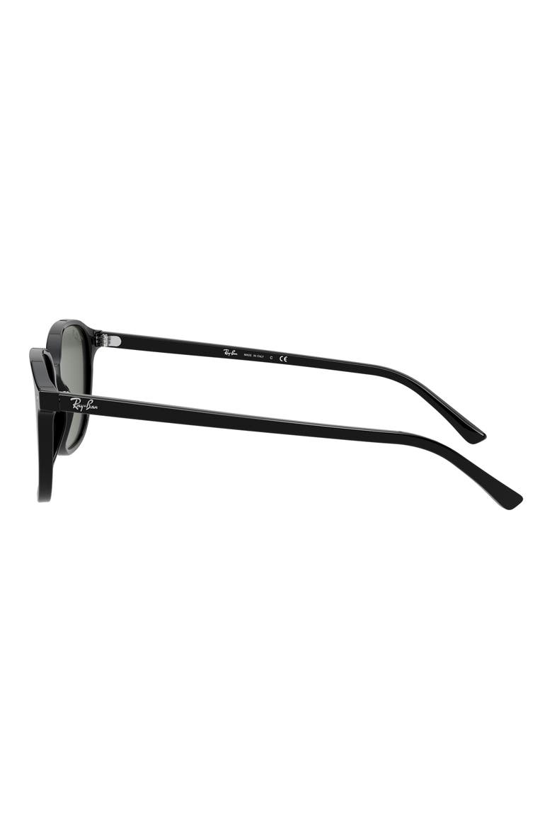 55mm Polarized Square Sunglasses, Alternate, color, BLACK