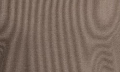 Nike Sportswear Rib Cotton Blend T-shirt In Brown
