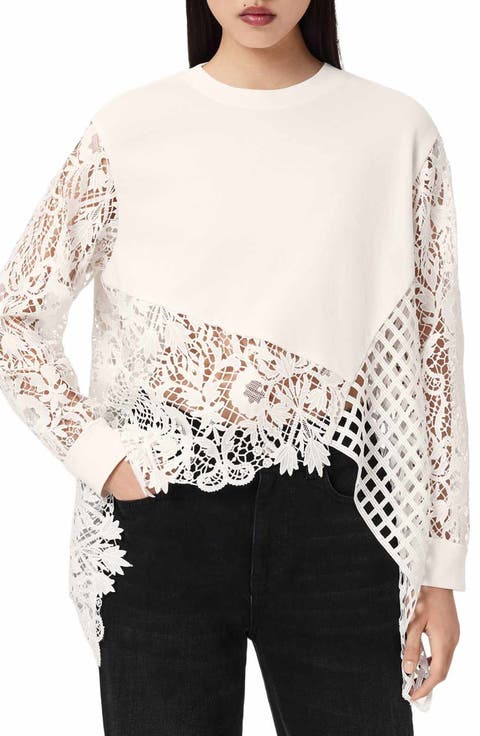 Malorie Long Sleeve Lace Shirt