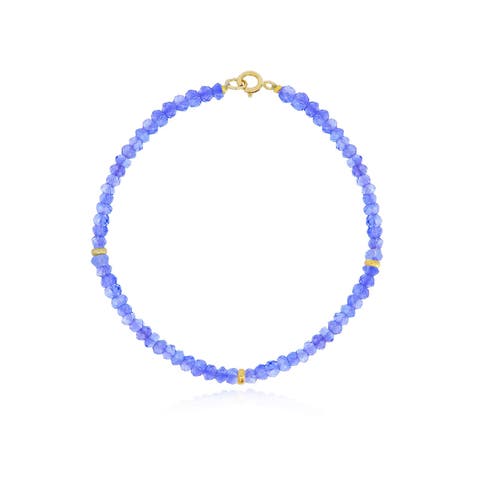 Tanzanite Bead Bracelet