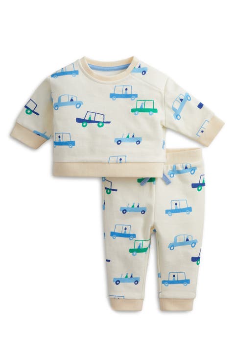 Kids' Cars Cotton French Terry Sweatshirt & Sweatpants Set