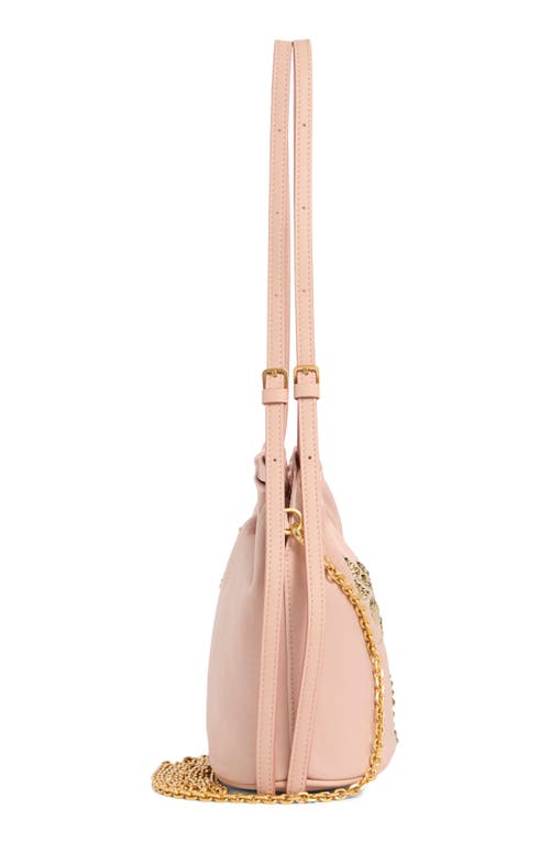 Mcm Himmel Laurel Drawstring Bucket Bag In Pink