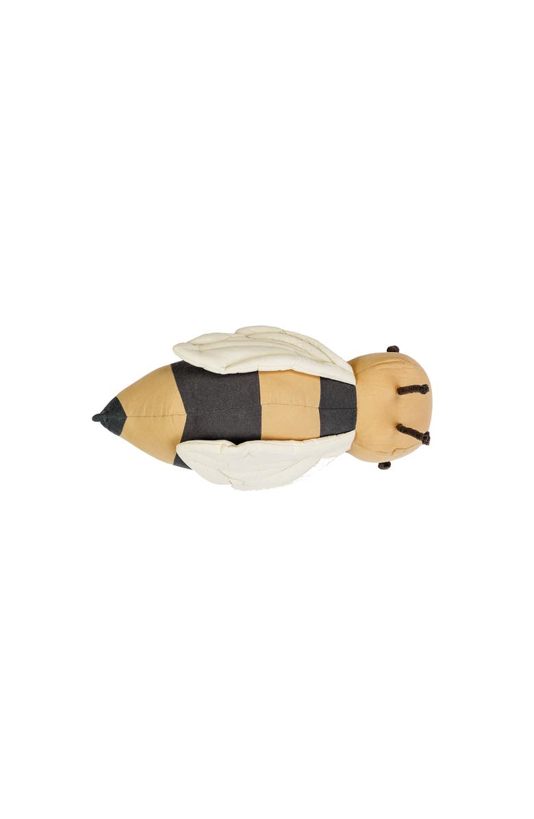 Lorena Canals Cushion Buzzy Bee, Alternate, color, Honey, Dark Grey, Natural