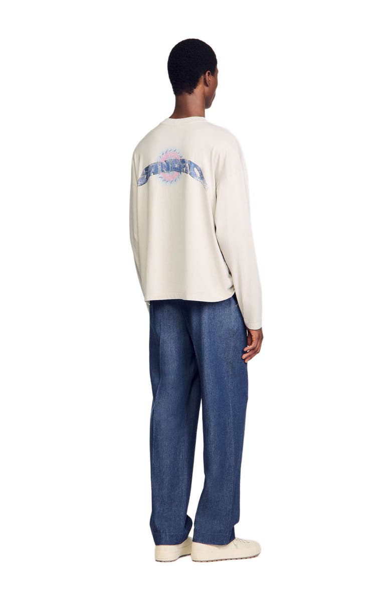 SANDRO Sun motif T-shirt, Alternate, color, 