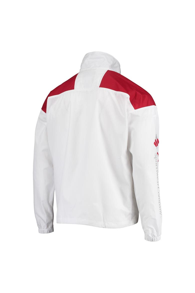 Men's Columbia White Oklahoma Sooners Santa Ana Anorak Quarter-Zip Jacket, Alternate, color, White