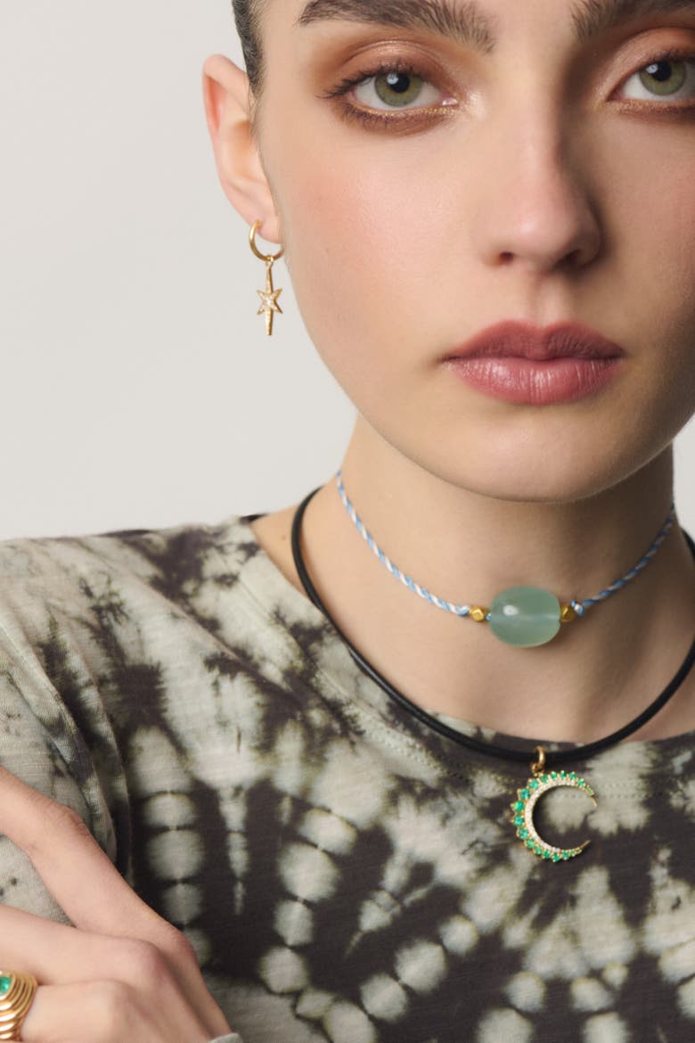 Aquamarine Chota Cord Necklace, Alternate, color, Aquamarine