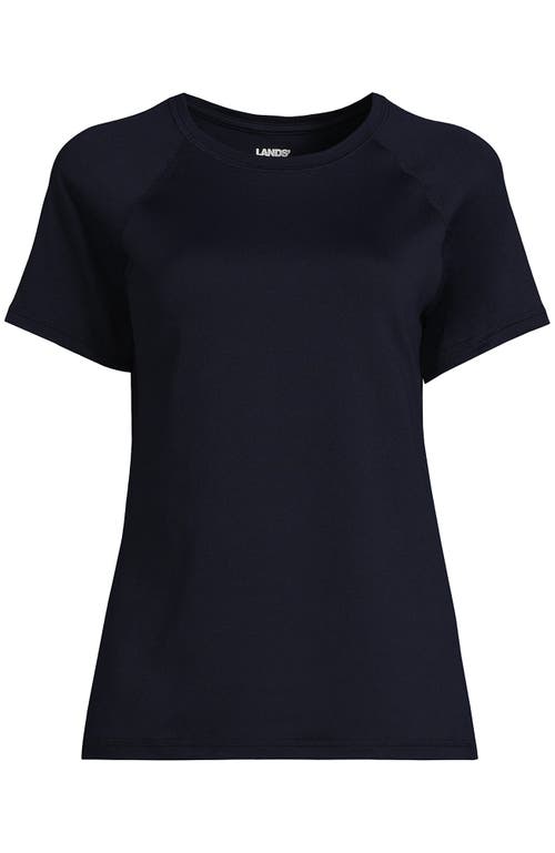 Lands' End School Uniform Short Sleeve Active Tee In Classic Navy