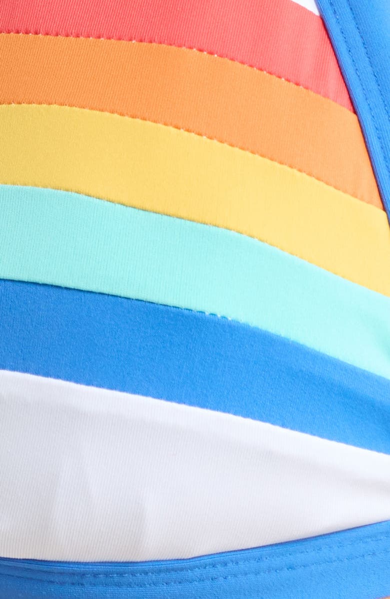 Rip Curl Surf Stripe Triangle Bikini Top, Alternate, color, White