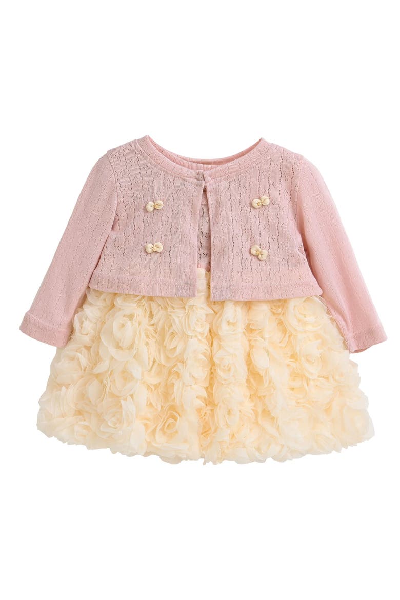 Rose Rabbit Cardigan Dress, Main, color, Pink