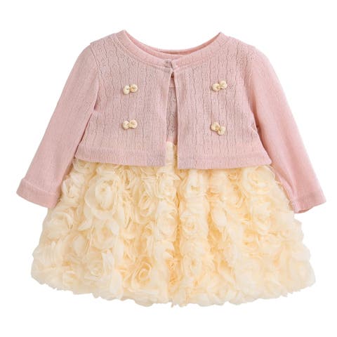 Rose Rabbit Cardigan Dress (Baby)