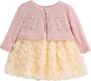 Tulleen Rose Rabbit Cardigan Dress