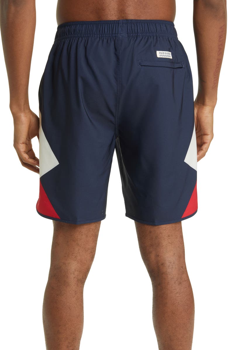 Fair Harbor The Anchor Swim Trunks, Alternate, color, Red Mc