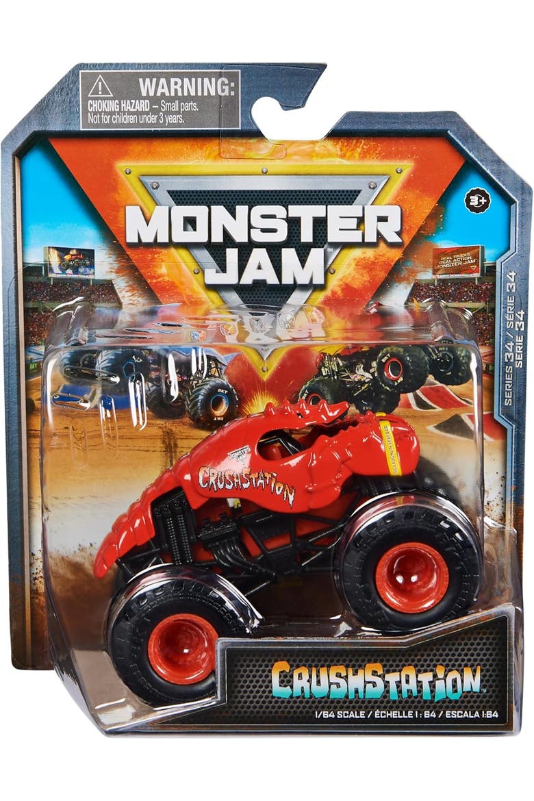 Mini Crushstation Die Cast Vehicle, Main, color, red