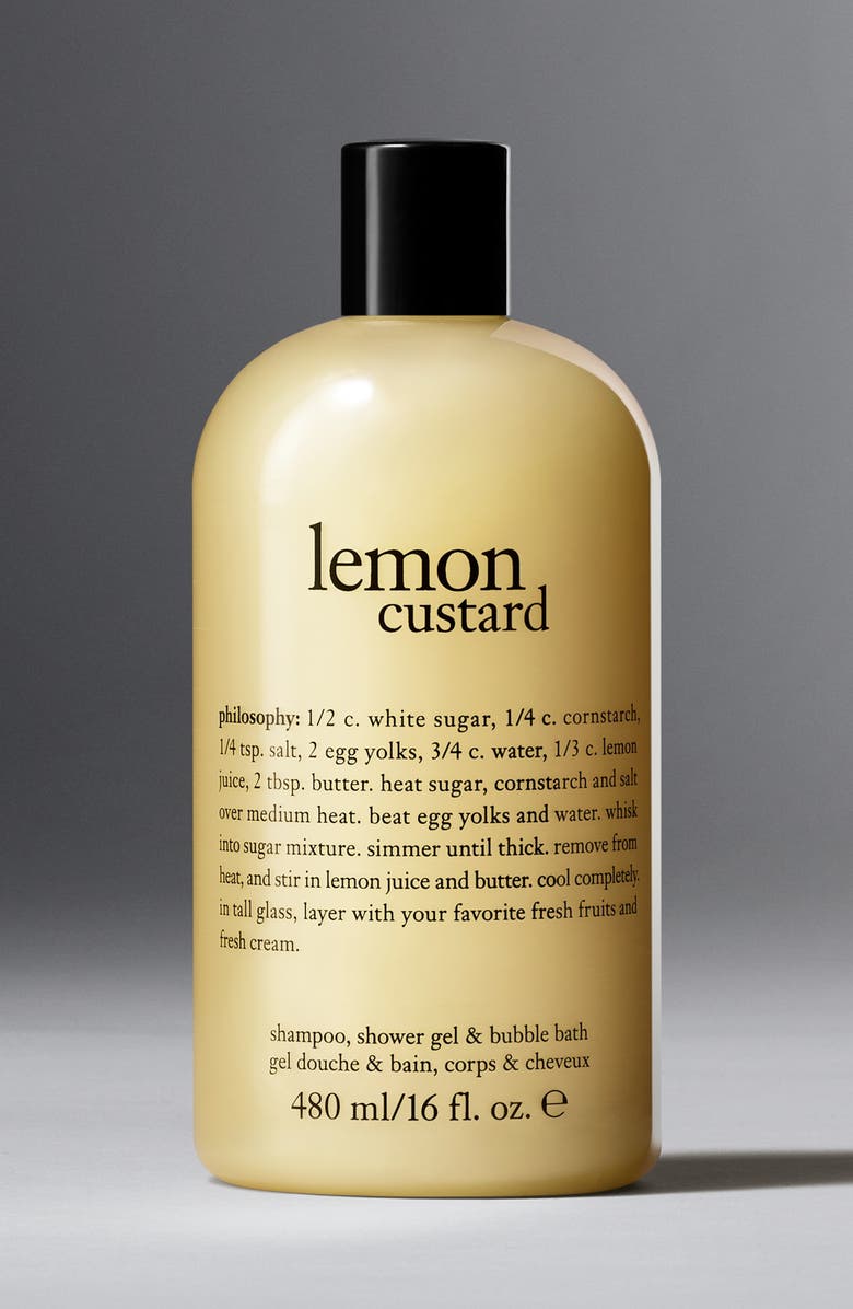 philosophy lemon custard shampoo, shower gel & bubble bath, Alternate, color, 