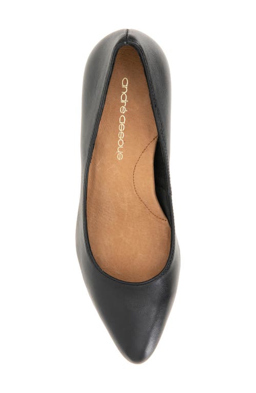 Andre Assous Wynne Leather Pump In Black