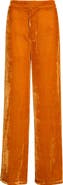 KIM SHUI Silvia Silk Blend Velvet Trousers