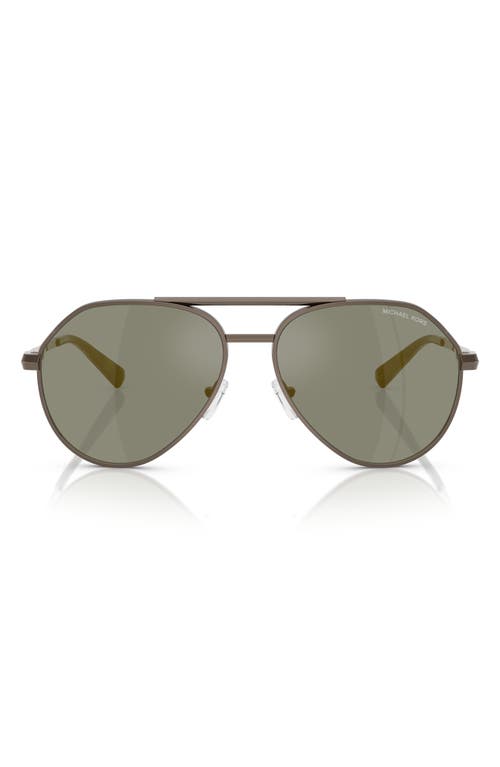 Michael Kors 60mm Pilot Sunglasses In Gray